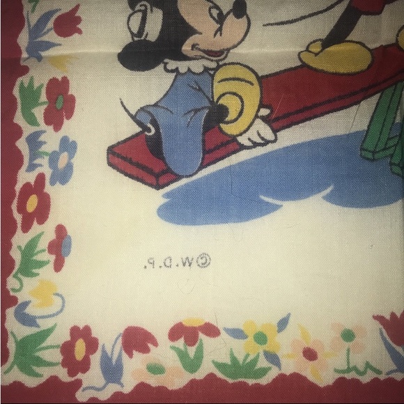 Vintage Disney Mickey Mouse Handkerchief - Picture 6 of 7